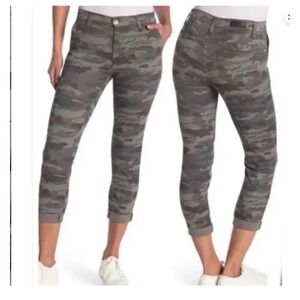 AG The Caden Tailored Trouser Camo Print Crop Pants Casual Size 27R‎